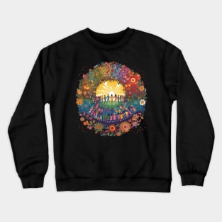 Find Strength in Community:A mental health design reminding individuals that there is always a community to rely on Crewneck Sweatshirt